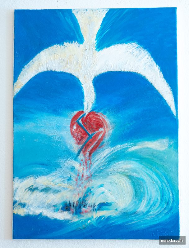 1174 — Huile sur toile, 70×50 cm, 2025