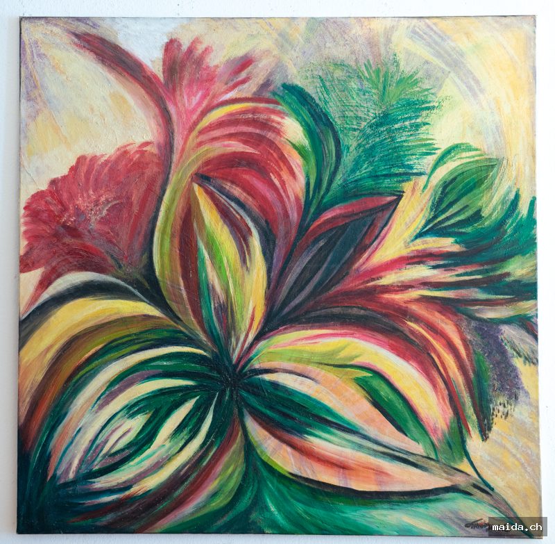 1183 — Huile sur toile, 100×100 cm, 2025